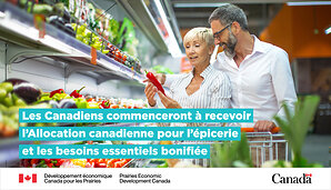 La ministre Olszewski et le ministre Robertson soulignent que les Canadiens commenceront dès aujourd'hui à recevoir l'Allocation canadienne pour l'épicerie et les besoins essentiels bonifiée
