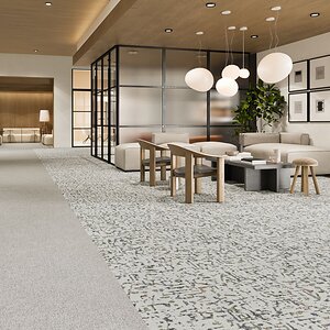 New Transcribe carpet tile, LVT collection from Tarkett inspires human connectivity, expression