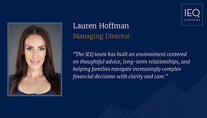 IEQ Capital Welcomes Lauren Hoffman as Managing Director