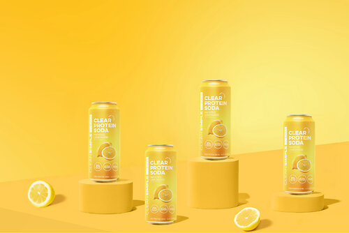 Clean Simple Eats Clear Protein Soda featuring Compound Solutions' ���Դǳ��ɱ���®