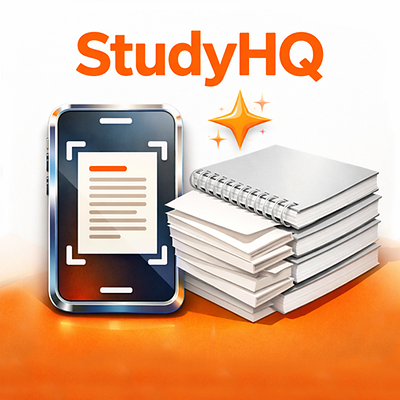 StudyHQ: A private scan-to-pdf organizer for important documents.