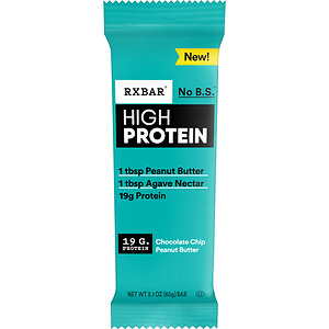 RXBAR Expands High Protein Line with Chocolate Chip Peanut Butter, Delivering 19g of Protein and Six Simple Ingredients