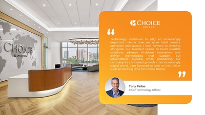 Choice Hotels International's Tony Pallas on his promotion to Chief Technology Officer.