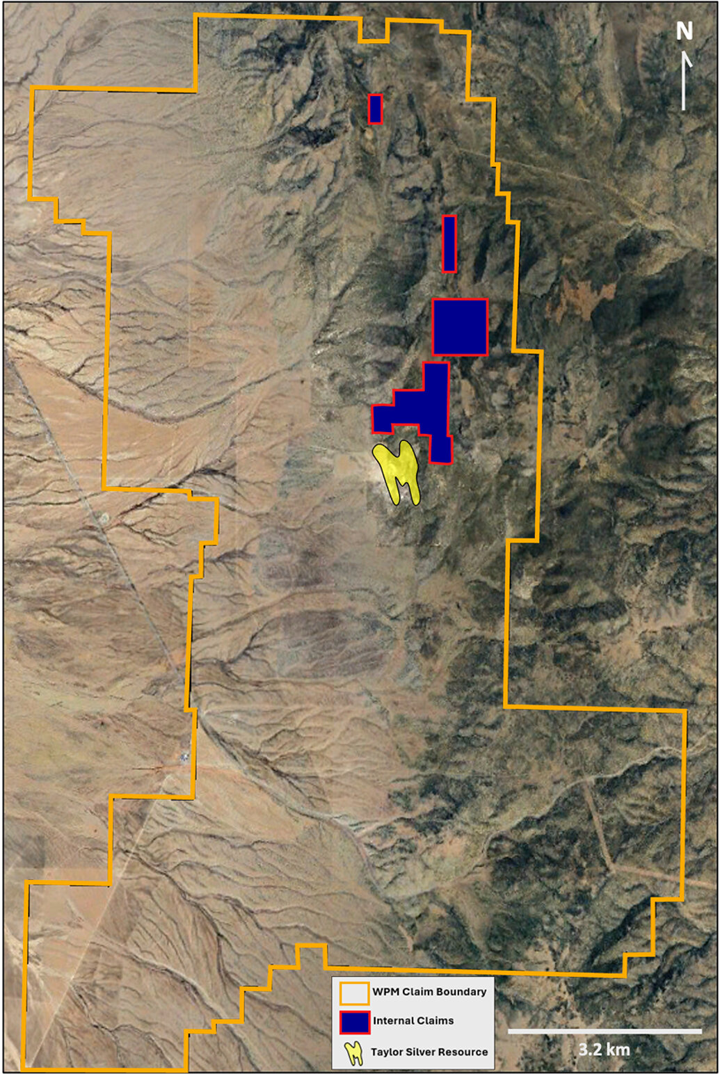 Taylor District Claim Map showing the newly acquired RT/JO Claims and the resulting consolidation of the district under a single operator. Taylor District Claim Map showing the newly acquired RT/JO Claims and the resulting consolidation of the district under a single operator.