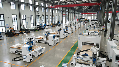Inside Blue Elephant CNC manufacturing workshop in Jinan, China. Inside Blue Elephant CNC manufacturing workshop in Jinan, China.