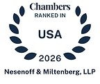 Nesenoff &amp; Miltenberg, LLP's Boston and New York Offices Earn Rankings in the Chambers USA 2026 Guide