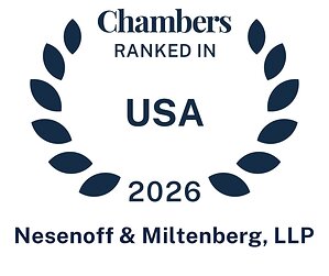 Nesenoff &amp; Miltenberg, LLP's Boston and New York Offices Earn Rankings in the Chambers USA 2026 Guide