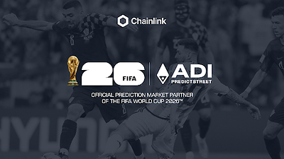 To meet this scale, ADI Predictstreet adopted the Chainlink Runtime Environment (CRE) to automate market creation, resolution, and settlement, with high-quality FIFA data.