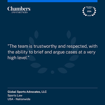 Chambers quote about Global Sports Advocates