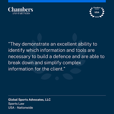 Chambers quote about Global Sports Advocates