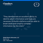 Chambers quote about Global Sports Advocates