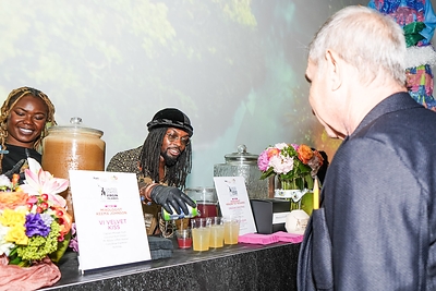  Kealoni "KJ" Richards of St. Croix joined Tamaya Butts of Jasmine's Caribbean Cuisine