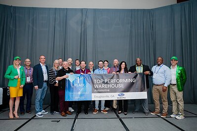 Members of the Subaru of America Fixed Operations team celebrated multiple award wins at the 2026 Ducker Carlisle North American Parts Benchmark (NAPB) Conference, highlighting its leadership in parts supply chain performance and operations efficiency. In the Top Performing Warehouse category, Subaru warehouses, also known as regional distribution centers (RDCs), took the top three spots (Aurora, CO – 1st place tie, Douglasville, GA – 1st place tie, and Ontario, CA – 3rd place).