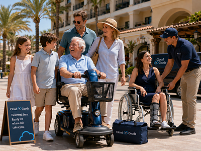 Injuries change plans. Local wheelchair delivery helps travelers keep the day moving.