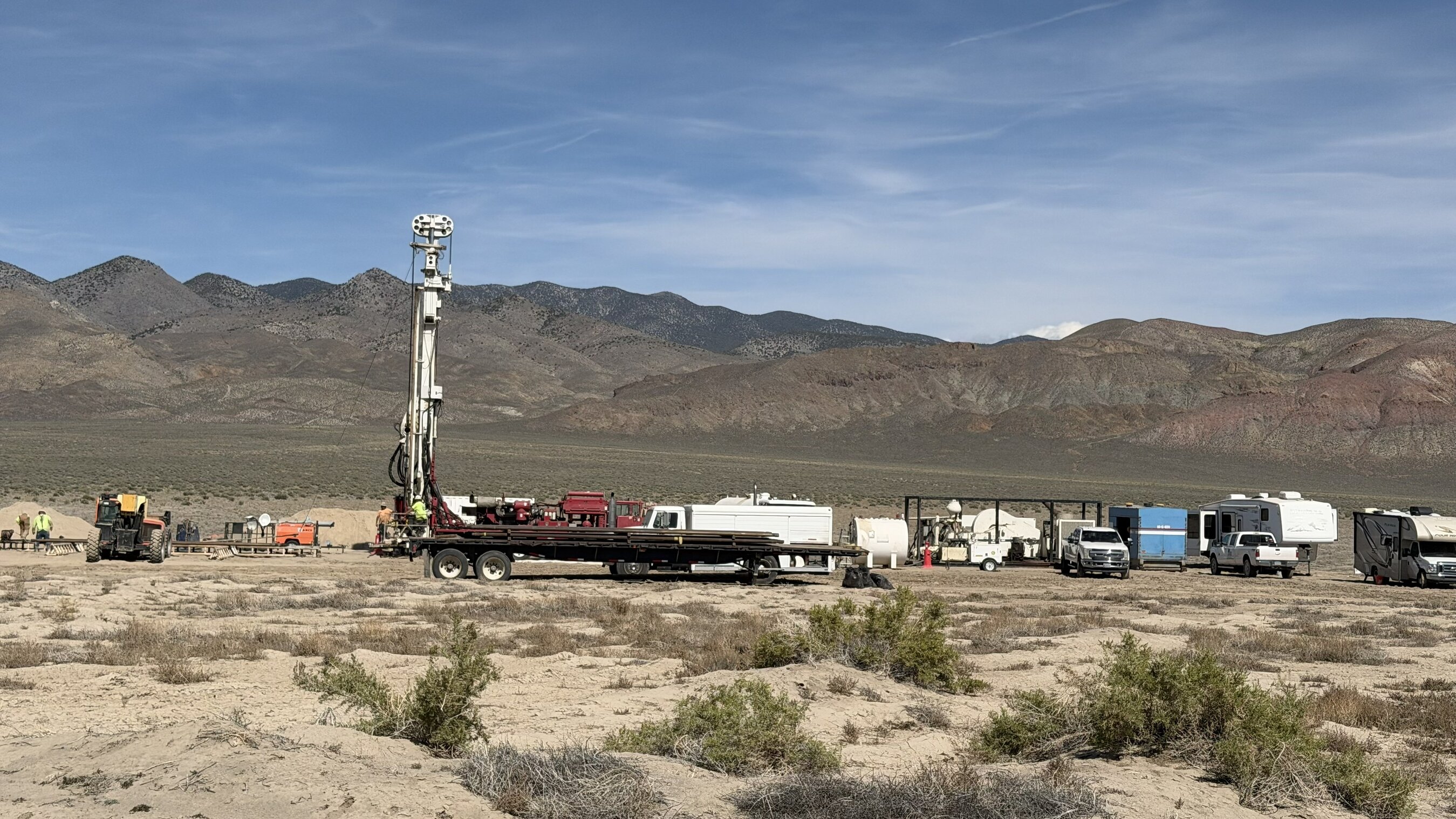 Water well drilling rig at Gabbs Project, Nevada Water well drilling rig at Gabbs Project, Nevada