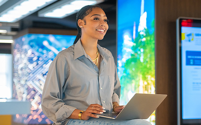 Synchrony’s Bryant Park office in Midtown is home to the NYC Experience Center where employees and partners convene to test new products and accelerate innovation. (Photo credit: Synchrony)