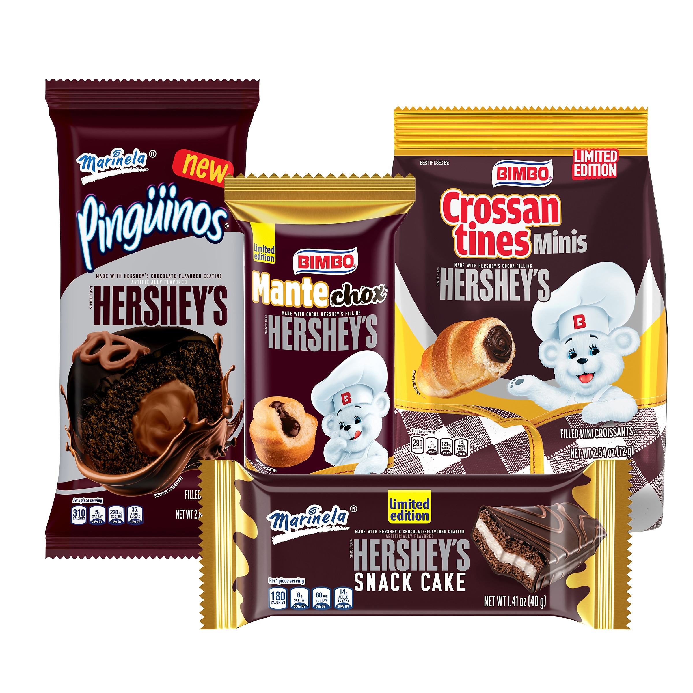 They're Here! Beloved Snack Icons Marinela® and Bimbo® Team up with Hershey's for U.S. Debut