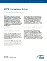 Pleora Introduces iPORT™ GEV-TB External Frame Grabber to Bring High-Bandwidth GigE Vision Connectivity to Lower-Cost Computing Platforms