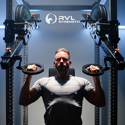 RVL Wings easily attach to most standard power racks: 3x3-inch, 3x2-inch, or 2x2-inch