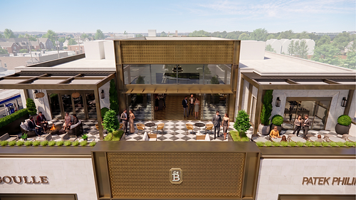 Perched atop the newly renovated flagship, deBoulle's private rooftop terrace offers a refined setting for exclusive gatherings, reflecting the brand's commitment to exceptional hospitality, meaningful connections, and unforgettable experiences.