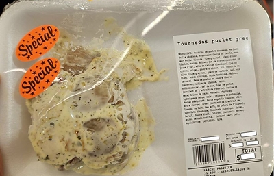 Tournedos poulet grec Tournedos poulet grec