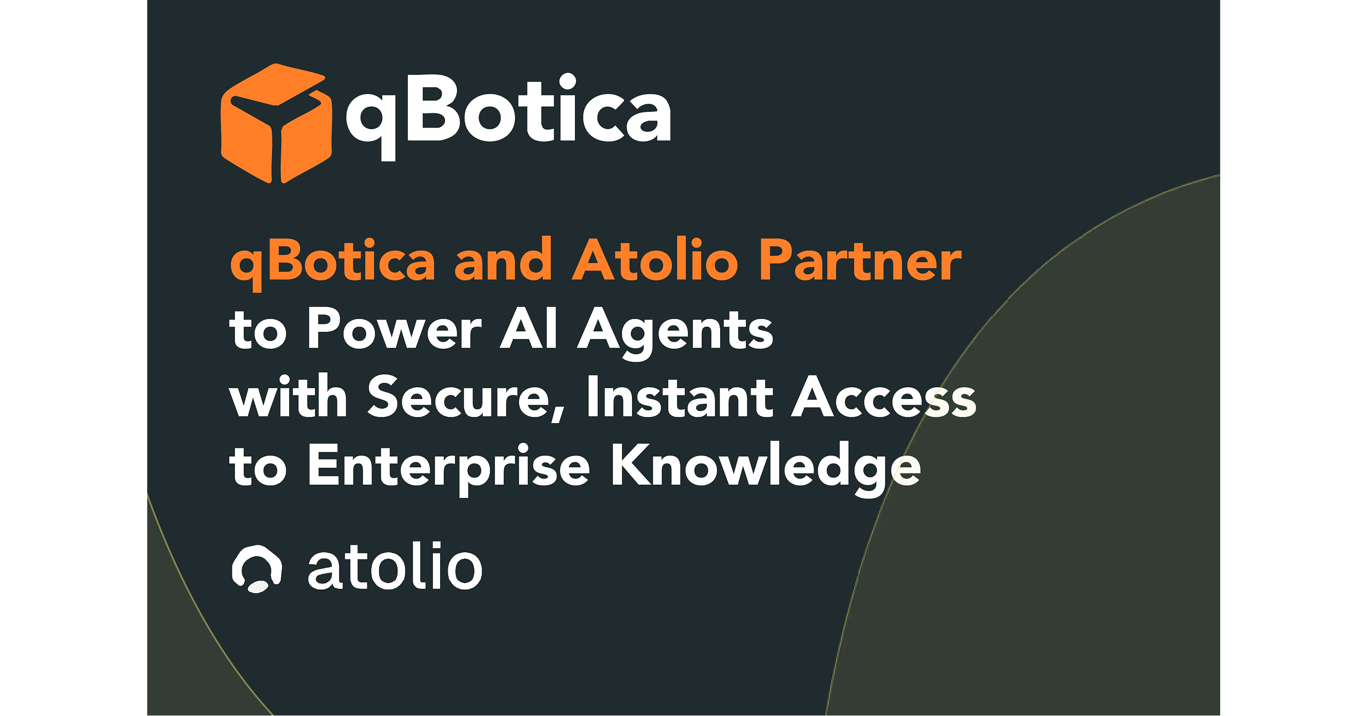 TRW ‍qBotica and Atolio Partner to Power AI Agents with Secure, Instant Access to Enterprise Knowledge
