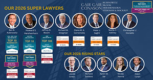 GAIR, GAIR, CONASON, RUBINOWITZ, BLOOM, HERSHENHORN, STEIGMAN &amp; MACKAUF NAMED A 2026 TOP FIRM BY SUPER LAWYERS