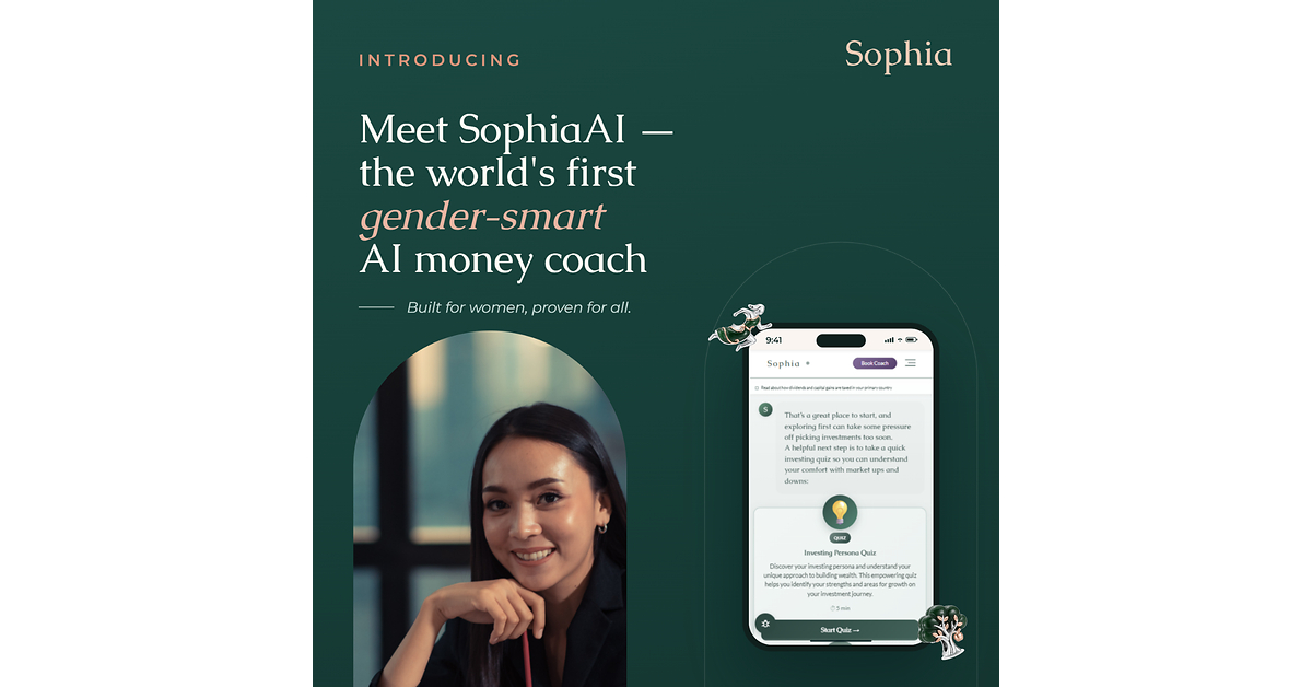 Sophia Launches SophiaAI: The Platform Turning Working Women from Cash Holders to Active Investors