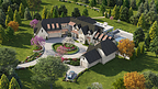 Bartlett Manor with Optional Upgrades: Detached Carriage House, Pool & Sports Court