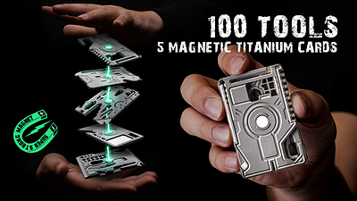 The 100-Tool Magnetic Titanium Card Deck The 100-Tool Magnetic Titanium Card Deck