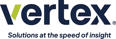 Vertex 2026 logo with tagline Vertex 2026 logo with tagline