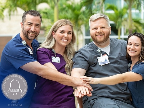 BayCare earned the Platinum Bell Seal for Workplace Mental Health, recognizing its commitment to creating a workplace where team member well-being is a priority. BayCare earned the Platinum Bell Seal for Workplace Mental Health, recognizing its commitment to creating a workplace where team member well-being is a priority.
