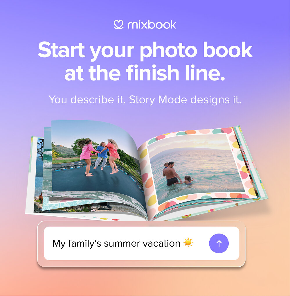 Mixbook Launches Story Mode, Turning a Few Words Into a Finished Photo Book