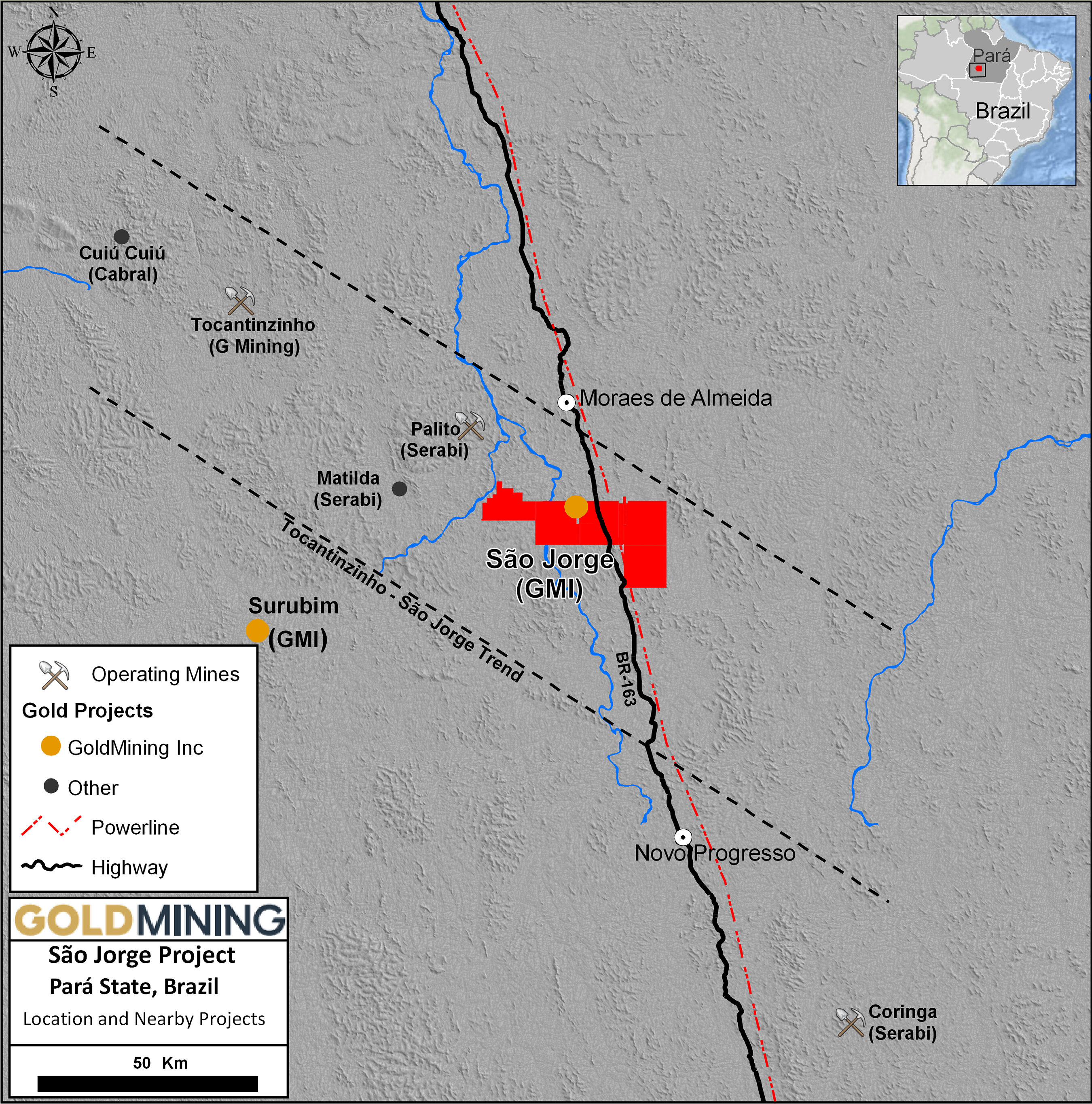 Figure 3: São Jorge Project location Figure 3: São Jorge Project location