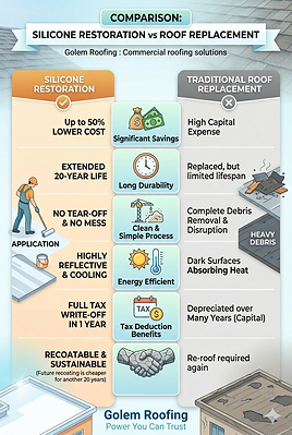 Flat Roof Restoration vs Replacement