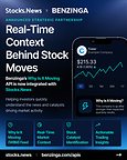 Stocks.News Adds Benzinga's "Why Is It Moving" Feed for Real-Time Stock Market Insights