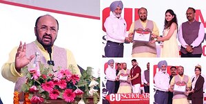 1500 Meritorious Students from UP, Bihar &amp; Jharkhand felicitated during Scholars' Summit 2026 at Chandigarh University Uttar Pradesh