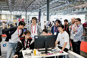 vivo Robotics Team fine-tuning algorithms on site at ICRA in Vienna This image opens in the lightbox