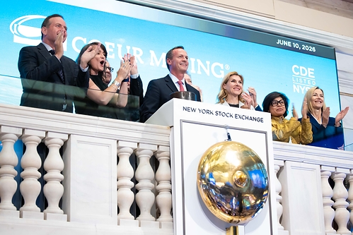 Coeur Mining rang the bell on June 10 Coeur Mining rang the bell on June 10