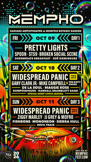 Mempho Music Festival Announces Lineup <em>for</em> Ninth Year, Headlined by Pretty Lights and Widespread Panic