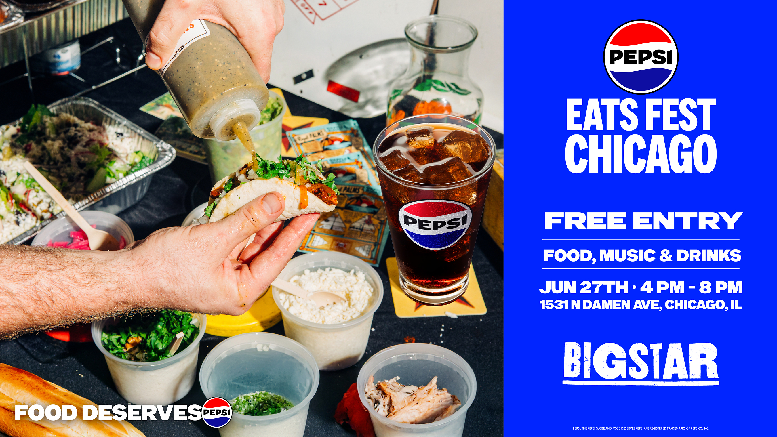 PEPSI® Celebrates the Flavor of Local Restaurants With Free Events Nationwide