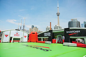 SportChek Opens Canada's First-Ever Floating Futsal Pitch on Toronto Waterfront