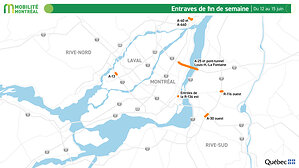 Planifier ses déplacements sur le réseau autoroutier : entraves majeures durant la fin de semaine du 12 au 15 juin