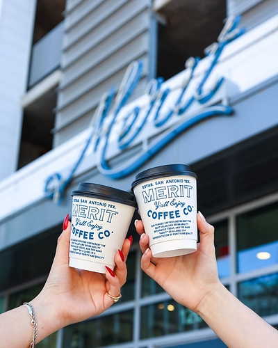 Merit Cafe Exterior To-Go Cups