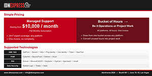 IDMExpress Announces 24×7 Managed Services for Leading IAM/PAM Solutions with Innovative Unified Pricing Model