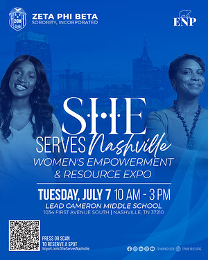 ZETA PHI BETA SORORITY, INCORPORATED PRESENTS S.H.E. SERVES NASHVILLE