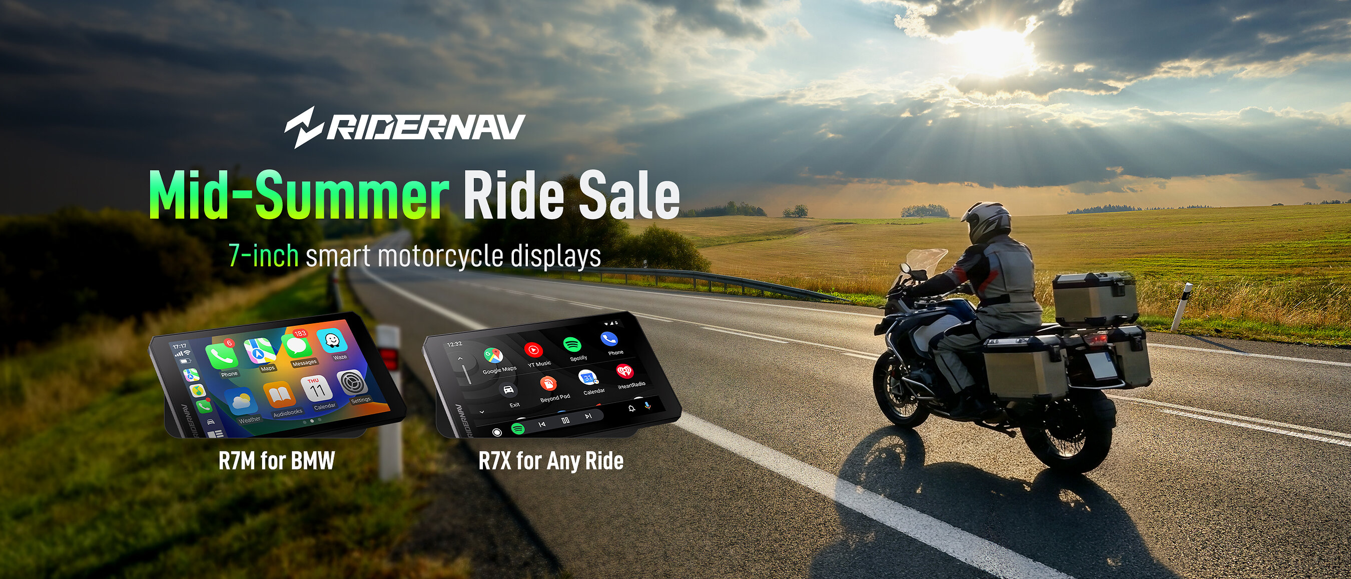 RiderNav promotes 7-inch smart motorcycle displays in Mid-Summer Riding Festival