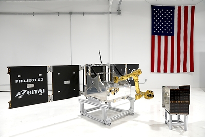 GITAI S3 robotic satellite and target satellite for on-orbit servicing demonstrations GITAI S3 robotic satellite and target satellite for on-orbit servicing demonstrations