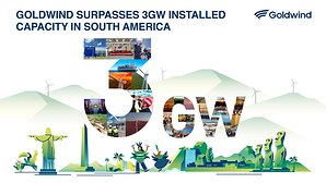 Goldwind supera los 3 GW de capacidad instalada en Sudamérica