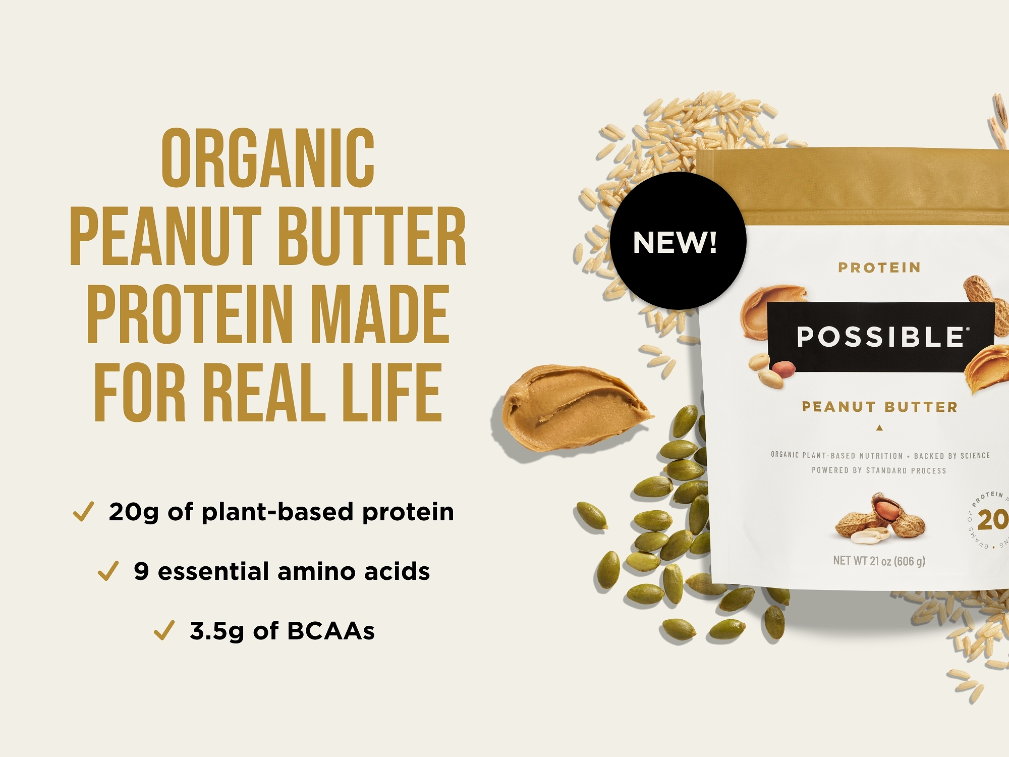 POSSIBLE® by Standard Process® Launches Peanut Butter Protein
